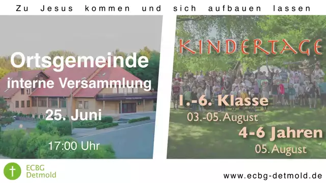 ECBG Detmold - Gottesdienst - 18-06-2023
