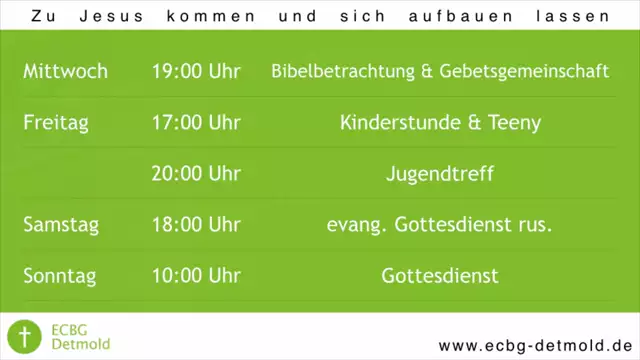 ECBG Detmold - Gottesdienst - 10-09-2023
